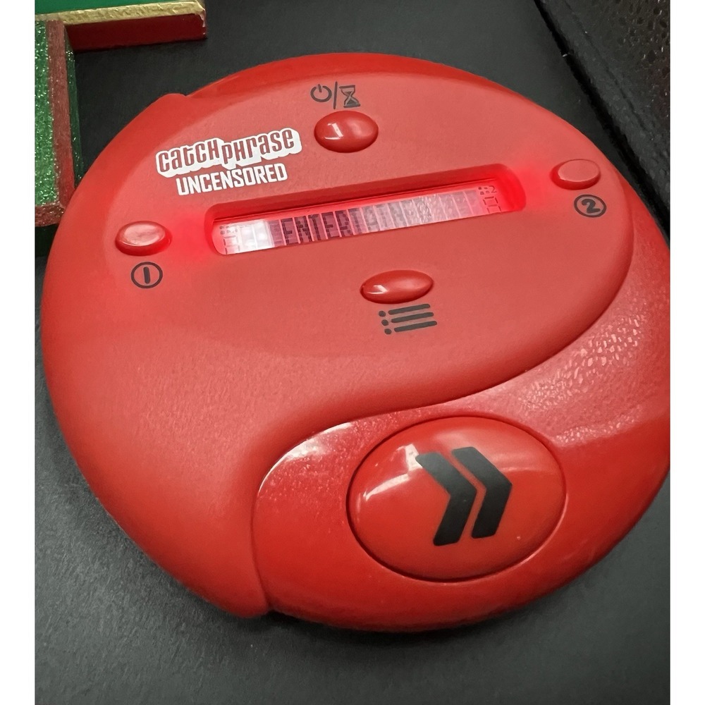 Hasbro Catch Phrase: Uncensored Adult Red Electronic Handheld Party Game Tested